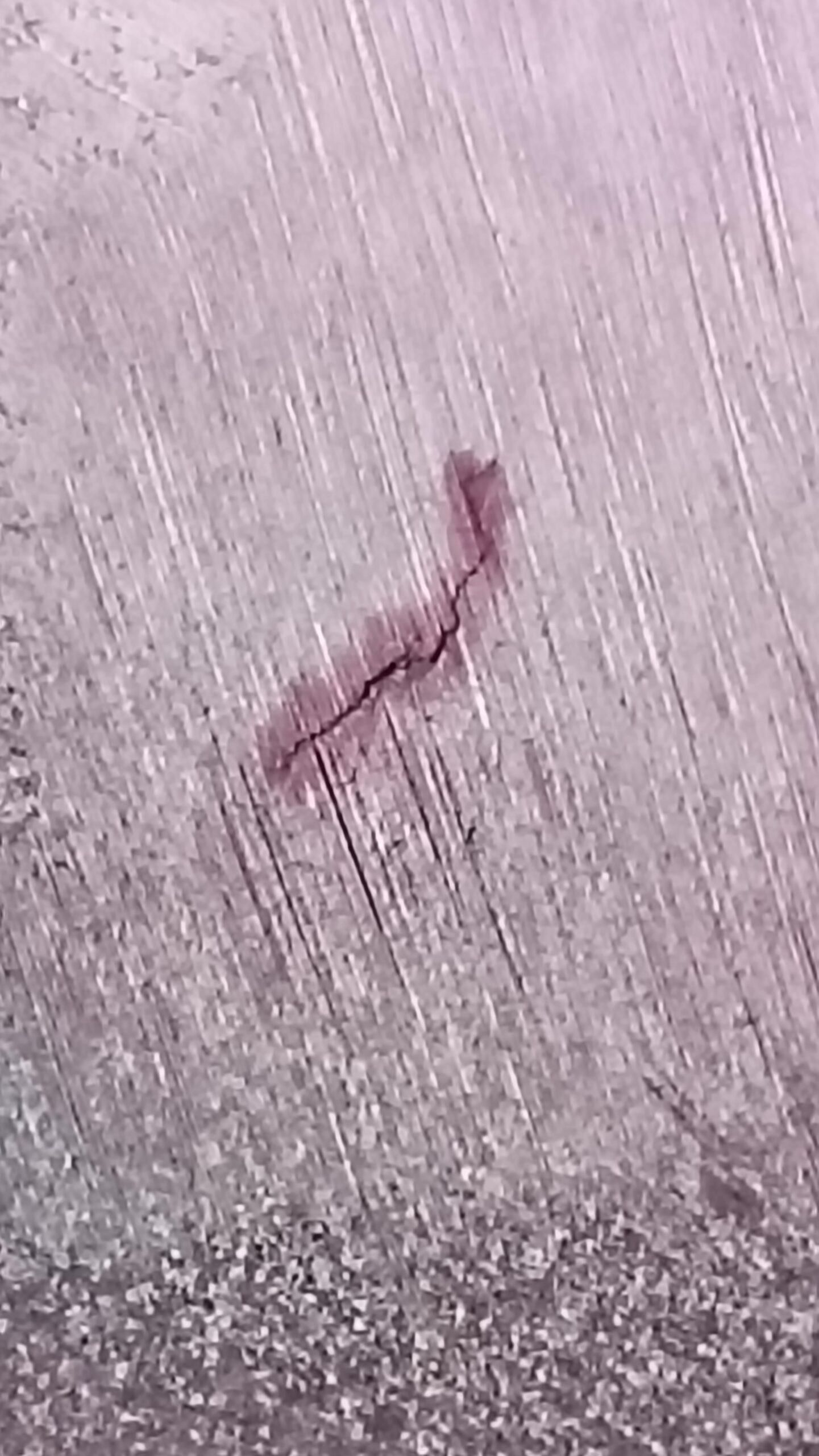 Visualización de una grieta